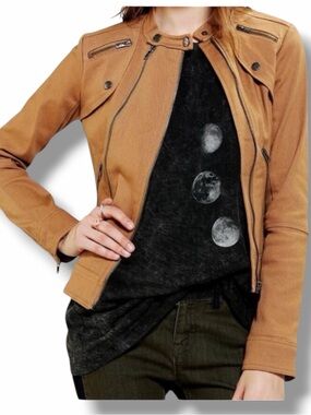 Tripp NYC DaangGoodman Double Zip Moto Jacket Size Small